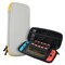Insten Carrying Case For Nintendo Switch and OLED Model with 10 Game Card Slots and Accessories Pocket, Protective EVA Hard Travel Pouch for Girls Boys, Gray/Yellow